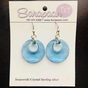 ✔️ NWT Swarovski Crystal Sterling Silver Earrings